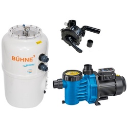 Sandfilteranlage BÜHNE3 Filterbehälter 600 mit Speck BADU Alpha Eco Soft inkl. AFM Filtermaterial