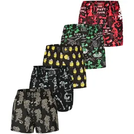 Lousy Livin Boxershorts bunt / schwarz L 5er Pack