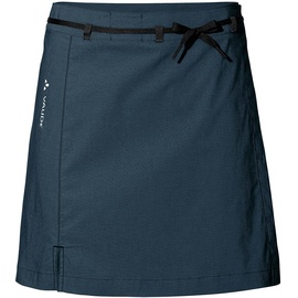 Vaude Womens Tremalzo Skirt III - Rock für den Radsport für Damen - inkl. Innenhose - atmungsaktiver Fahrradrock, Dark Sea Uni, 40