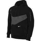 Nike Herren Top M Nk Tf Hd Po Swoosh, Schwarz/Schwarz/Anthrazit/Weiß, DQ5401-010, M