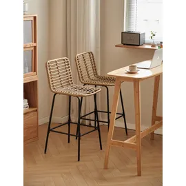 Möbel Kraft Barhocker 2er-Set ¦ braun ¦ Maße (cm): B: 47,5 H: 103