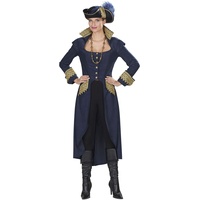Andrea Moden - Kostüm Piratin, Mantel mit goldenen Besätzen, Freibeuter, Pirat, Mottoparty, Karneval