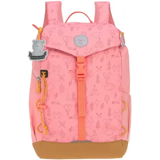 Kinderrucksack mit Brustgurt gepolsterte Schultergurte wasserabweisend, 14 Liter/Big Outdoor Backpack Adventure Rosa