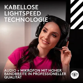 Logitech Astro A50 (Gen 5) LIGHTSPEED kompatibel mit Dolby Atmos inkl. Basisstation, kabellos, Over-ear Gaming Headset Bluetooth Schwarz