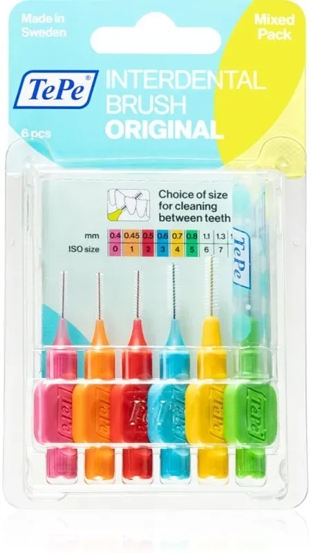 TePe Interdental Brush Original Zahnbürste für die Zahnzwischenräume Mix 6 St.