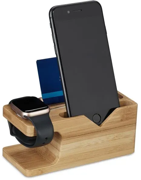Relaxdays Ladestation Smartphone und Smartwatch
