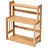 Costway Gewürzregal mit 3 Ebenen, Küchenregal Natur 41.5 x 18 x 50 cm