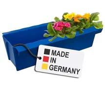 Buri Europaletten Blumenkasten 13,3 x 37,3 x 9,9 cm Blau