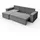 Lukmebel Gepolstertes Ecksofa CARLOS Poso 60
