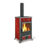 La Nordica Holzofen | Rossella R1 5.0 Liberty | Keramik Bordeaux | 9 kW