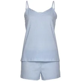 vivance dreams by lascana Shorty Pyjama blau-weiß 40/42