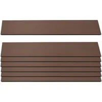 Mendler Windschutz 90 x 100 cm Braun WPC 7 St.