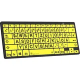 LogicKeyboard XL-Print Black on Yellow (DE, (PC/BT)