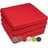 sunnypillow Sitzkissen 40 x 40 x 5 cm rot 4-tlg.