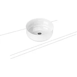 Kaldewei Ming  Waschtischschale 913306003001 weiß Perl-Effekt, d= 40cm, ohne Überlauf, Schallschutz