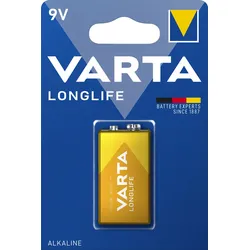 Varta Longlife 9V Block Batterie 4122 (1er Blister)