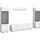 Home Affaire Wohnwand HOME AFFAIRE "FLORENZ, 4-teilige Wohn-Kombination, hochwertige MDF-Front", weiß hochglanz tiefzieh, B:280cm H:160cm T:41cm, Holzwerkstoff, Kastenmöbel-Sets, Wohnwand, Wohn-Kombination, Wohnzimmer-Möbel, Wohnzimmer,Kombination, Kombi