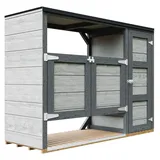 TIMBELA Mülltonnenbox M981A 217 x 159 cm grau