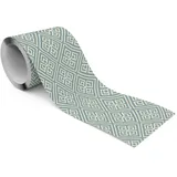 Muralo Tapetenbordüre modernes geometrisches Muster 10 cm 300 g Blau/Grün/Beige