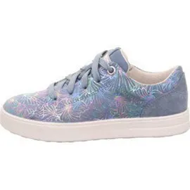 superfit Mädchen Stella Sneaker, Blau Silber 8000, 28 EU Weit