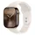 Apple Watch Series 10 GPS + Cellular 46 mm Titangehäuse gold Sportarmband polarstern M/L