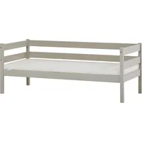 Hoppekids Einzelbett »ECO Comfort Kinderbett, Kiefer Massivholz, Jugendbett inkl. Rollrost«, 70x160 cm, wahlweise in verschieden Farben/ Matratze Absturzsicherung, grau