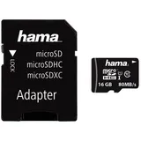 Hama microSDHC 16GB Class 10 UHS-I 80MB/s + SD-Adapter/Mobile
