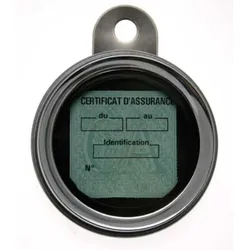 Bihr Versicherungsaufkleber Halter Ø88mm Chromstahl