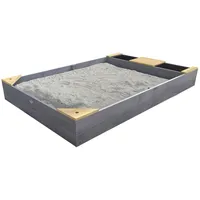 AXI Sandkasten Kelly mit Becken und Bank Grau braun 115 x 21,8 x 180 cm