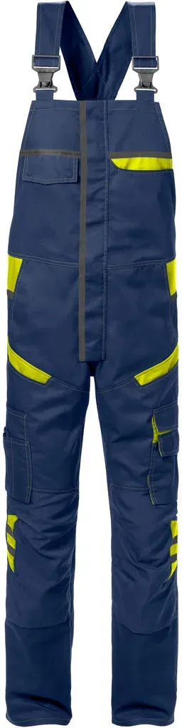 Latzhose 1555 STFP -  C48 / Marine/Gelb