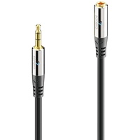Sonero Audiokabel Verlängerung 3.5mm Klinke, 3,00m, vergoldete Kontakte, schwarz