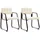 TPFLiving Esszimmerstuhl Canam Kunstleder creme beige 2er Set