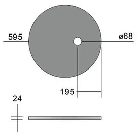 Brumberg Leuchten Akustikpaneel D595mm 85020442