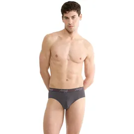 SLOGGI Start Midi C2P Boxerslips Grau / Schwarz XL 2er Pack