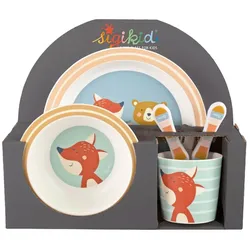 sigikid Geschirr-Set Fuchs | Accessoires Kinder für Kinder | Gelb - one size