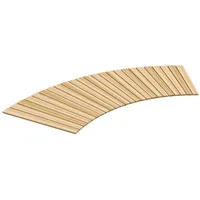 Outsunny 120cm Gartenweg, Rollweg Gartentritt Dekorative Holztritt aus Tannenholz,