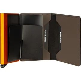 Secrid Slimwallet Matte Geldbörse unisex truffle & orange