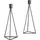 Echtwerk Kerzenhalter Set Modern Big Metall Schwarz