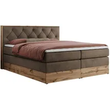 mks möbel Boxspringbett 160 x 200 cm H3 Braun