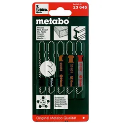 Metabo Stichsägeblattsortiment 2, Holz+Metall+Kunststoffe HCS / HSS - 5 teiliges Set - 623645000