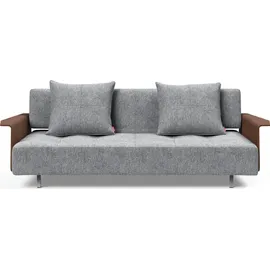 Innovation Living Schlafsofa mit Armlehnen Long Horn Excess Stoff Grau Granit