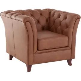 Home Affaire Chesterfield-Sessel Reims Polyester 98 x 76 x 88 cm Braun