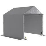 ComfortXL Fahrradgarage, Grau, Kunststoff, 200x200x200 cm, Aufbewahrung & Schutzhüllen, Fahrradgaragen