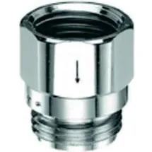 Schell Rückflussverhinderer G 3/4 AGxG 3/4 IG, i D-Fluss-F., verchromt