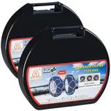 Lescars 2er-Set Schneeketten Größe XXL für Reifen 225/55 R19 u.v.m.