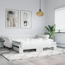 vidaXL Tagesbett 90 x 200 cm Weiß
