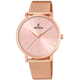 Festina Damen Analog Quarz Uhr mit Edelstahl Armband F20477/1