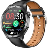 knauermann PRO 3 Fan Edition (2025) Rund / Schwarz Lederarmband Schwarz