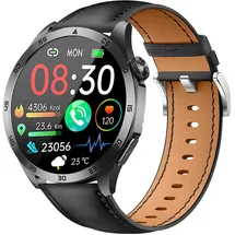 knauermann PRO 3 Fan Edition (2025) Rund / Schwarz Lederarmband Schwarz