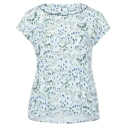 Bluse U-Boot-Ausschnitt Anna Aura blau, 44